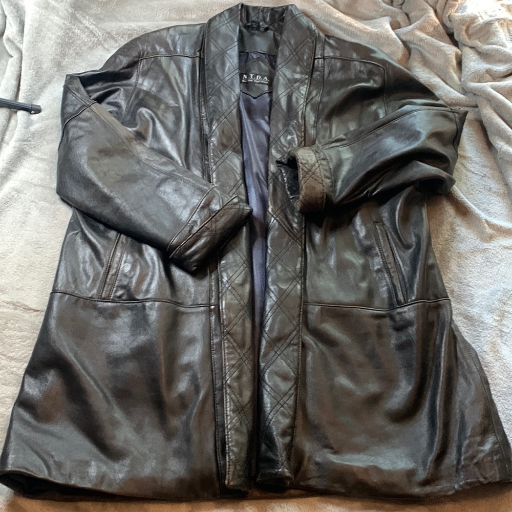 N.Y.D.A. Leather Coat